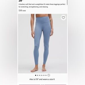 lululemon high rise align leggings